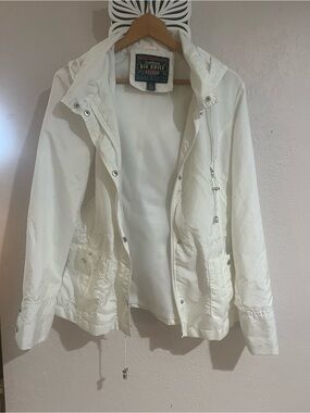 Big Chill white Hooded Utility Jacket